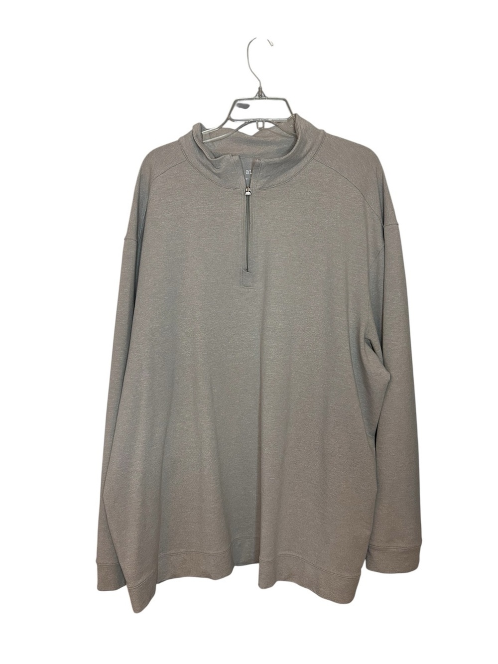 01.ALGO Performance Quarter Zip Pullover Gray Moisture Wicking Men’s 3XL